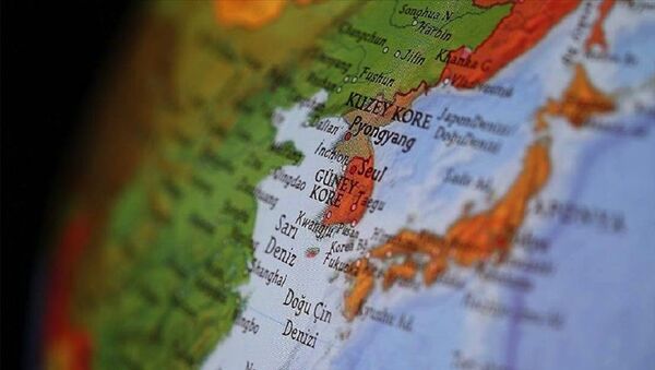 Haritada Güney Kore ve Kuzey Kore  - Sputnik Türkiye