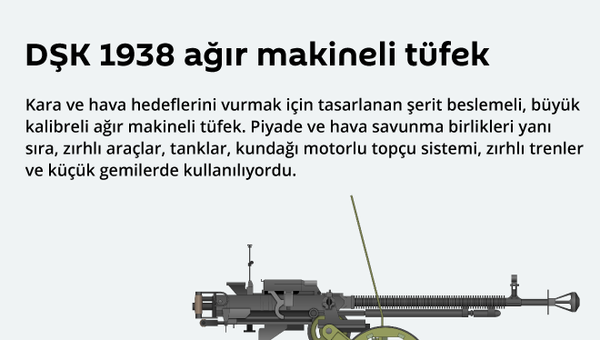 DŞK 1938 ağır makineli tüfek - Sputnik Türkiye