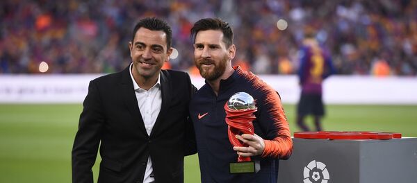 Lionel Messi- Xavi Lionel Messi- Xavi - Sputnik Türkiye