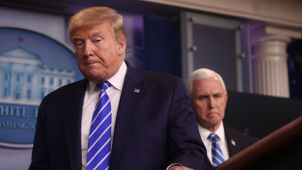 ABD Başkan Yardımcısı Mike Pence ve ABD Başkanı Donald Trump - Sputnik Türkiye