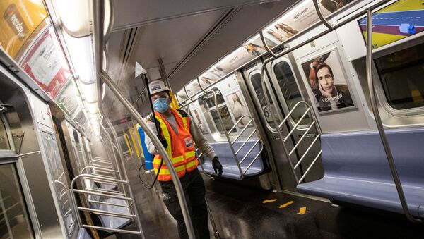 New York metrosu salgına karşı temizlik yapılması amacıyla kapatıldı. - Sputnik Türkiye