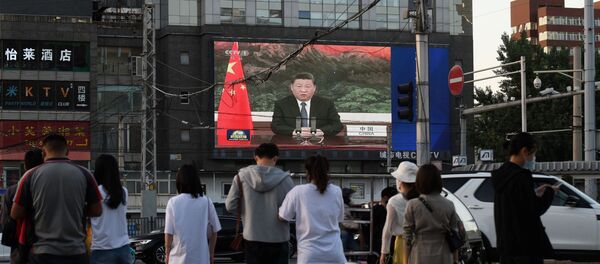 Çin Devlet Başkanı Şi Cinping, koronavirüs gündemiyle toplanan Dünya Sağlık Asemblesi’ne video konferans aracılığıyla hitap etti. - Sputnik Türkiye