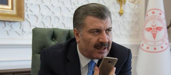 Fahrettin Koca - telefon - Sputnik Türkiye