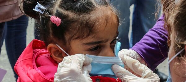 Mülteci - çocuk - koronavirüs - maske - Yunanistan - Sputnik Türkiye
