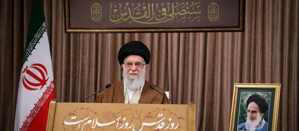 İran Dini Lideri Ayetullah Ali Hamaney, ‘Kudüs Günü’ dolayısıyla konuşma yaptı. - Sputnik Türkiye