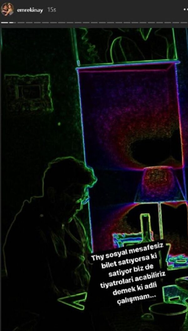 Emre Kınay isyan etti: THY sosyal mesafesiz bilet satıyorsa biz de tiyatroları açabiliriz - Sputnik Türkiye