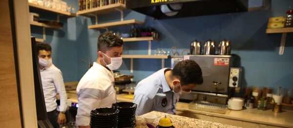 kafe - restoran - maske - Sputnik Türkiye