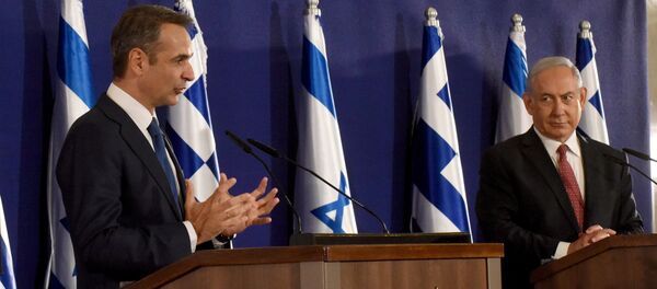 Yunanistan Başbakanı Kiriakos Miçotakis-İsrail Başbakanı Benyamin Netanyahu - Sputnik Türkiye