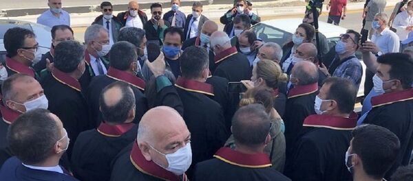 Baro başkanları, yürüyüş, polis engeli - Sputnik Türkiye