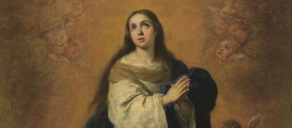 Bartolomé Esteban Murillo adlı sanatçıya ait ünlü ‘Immaculate Conception’ (Meryem'in kusursuz gebeliği) adlı tablo - Sputnik Türkiye