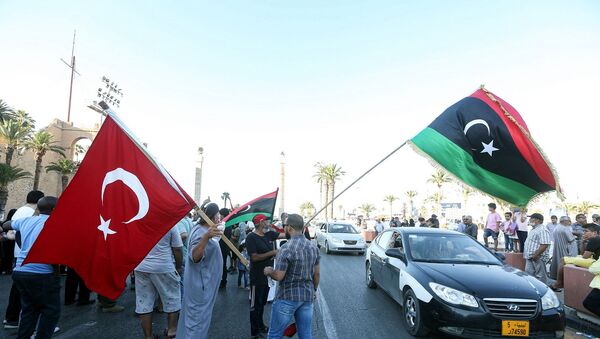 Libya Bayrağı – Türkiye bayrağı - Trablus - Sputnik Türkiye